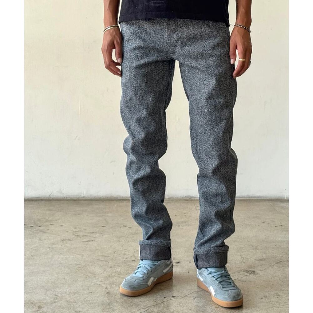 Epaulet Blue Chambray Linen Rivet Chino Made in Brooklyn Sz 36 Bespoke Artisan